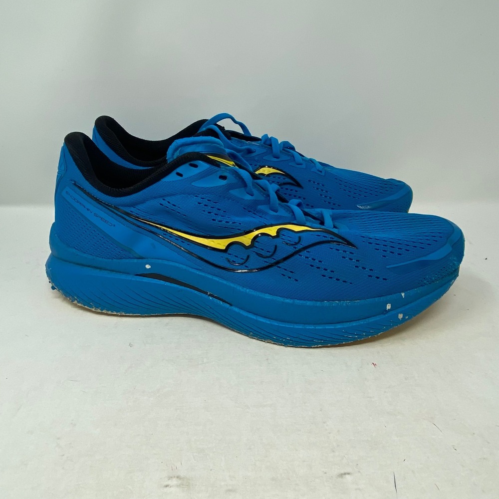 Saucony Endorphin Speed 3 Mens Running Shoes Blue Yellow S20756-32 Size 15